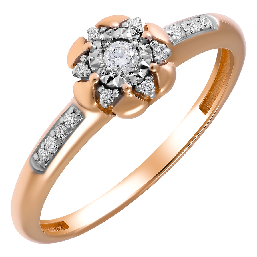 Кольцо, золото, бриллиант, 11901-159-00-00